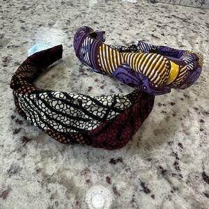 2x Colorful Patterned Headbands from Colombia